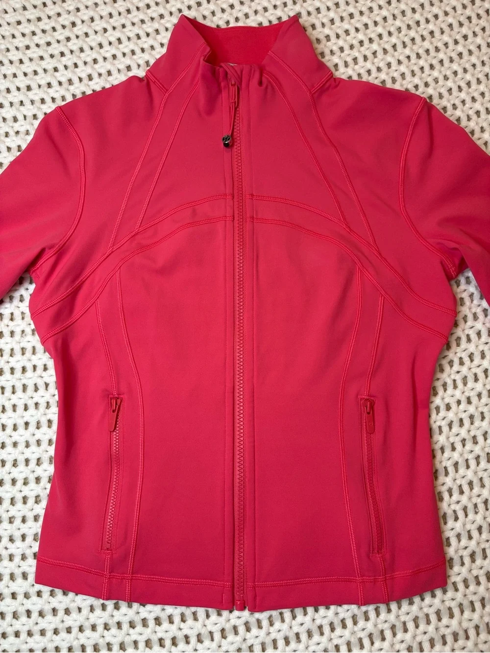 lululemon glaze pink define cropped jacket nulu size 8